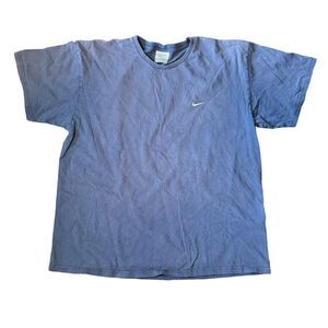 Vintage Nike Tee Navy Short Sleeve Silver Tag Y2K 90's Men's XL